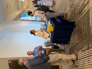 Dr. Jackson visiting booths